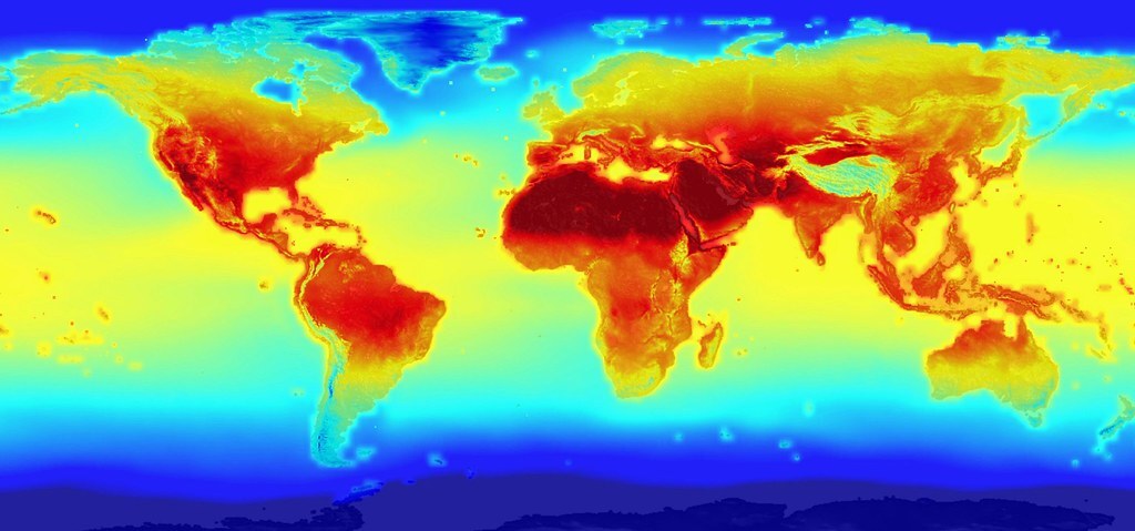 global warming map